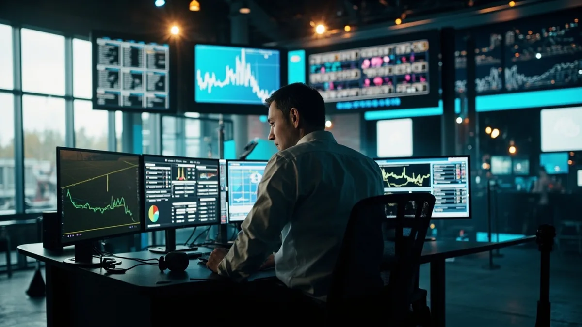 Cricket analyst reviewing fantasy cricket strategy dashboard with player performance charts
